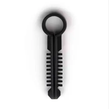 Pontet cheville rond noir TED - Ø9,8-10,7mm /Qté 200