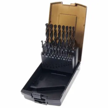 Coffret plastique 19 forets HSS Ø1-10mm