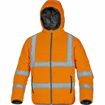 Doudoune à capuche haute visibilité orange Evolution T.XL