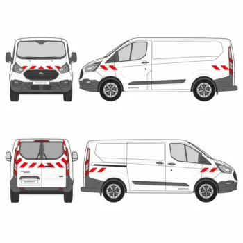 Kit bandes réfléchissantes Cl.A L1H1 VL FORD Transit Custom 2018