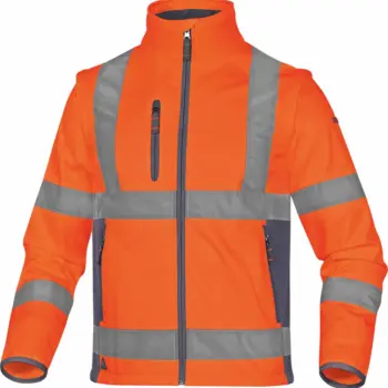 Veste haute visibilité 2 en 1 Softshell orange Optima T.XL