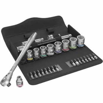 Jeu cliquet 3/8 WERA Zyklop Metal 8 à 19mm + embouts