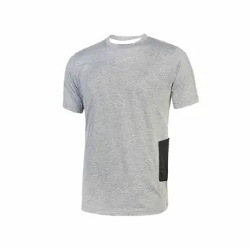 Tee-shirt à poche coton 145g/m² MC gris U-POWER T.M