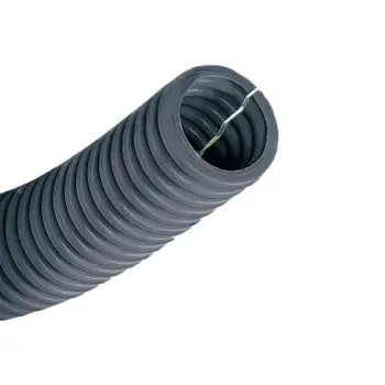 Gaine ICTA3422 grise + fil tire-aiguille galvanisé - Ø32mm Lg 50m