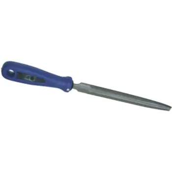 Lime emmanchée 1/2 ronde mi-douce manche bi-matière Lg 200mm