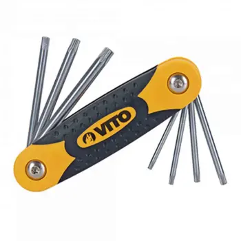 Jeu de 7 clés TAMPER TORX percées T10 à T40