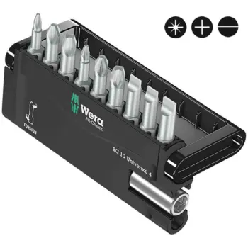 Jeu de 9 embouts WERA + porte-embouts