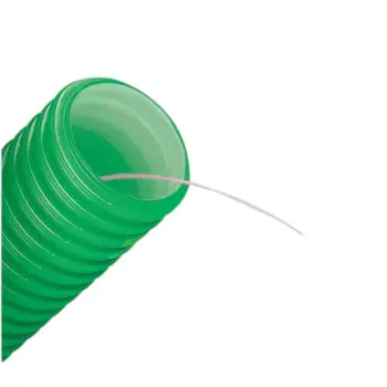 Gaine CALI verte + fil tire-aiguille + manchon - Ø40mm Lg 25m