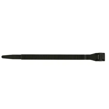 Collier noir double fermeture PA12 - 260x9 Ø62mm /Qté 100