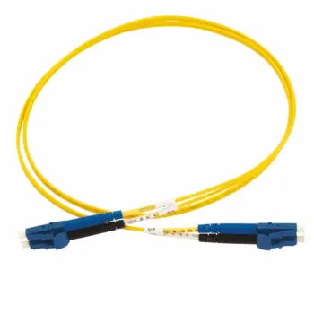 Cordon optique DX LC/UPC-LC/UPC G.657A2 Ø2,0mm Jaune Lg 10,0m
