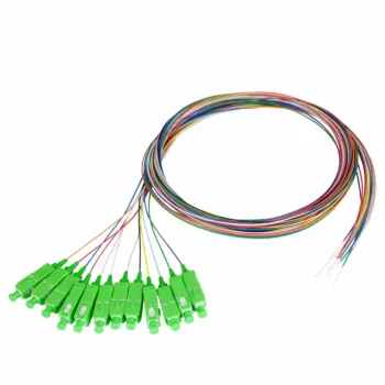 Pigtail SX SC/APC G.657A2 Ø900µm Couleurs FT Lg 2,0m /Qté 12