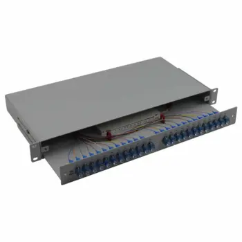 Tiroir 19'' coulissant 1U 48FO SC/APC G.657A2 Couleurs - Assemblé