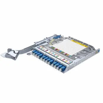 Cassette Lisa splicing ouv gauche 24FO 12 LC/UPC G.652D SM H+S (85088