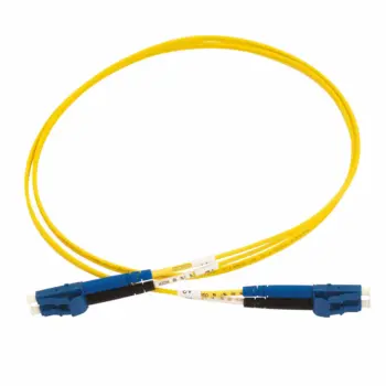 Cordon optique DX LC/UPC-LC/UPC G.657A2 Ø2,0mm Jaune Lg 15,0m