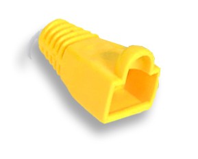 Manchon Jaune pour RJ45 - Diam 6.1mm - Paquet de 10 pcs