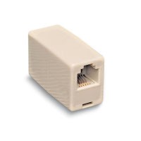 Coupleur téléphonique RJ12 UTP droit F/F