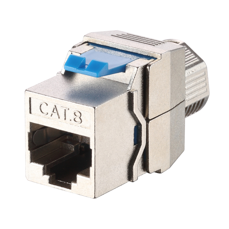 HsD - Embase RJ45 Keystone Cat8 FTP à sertissage rapide