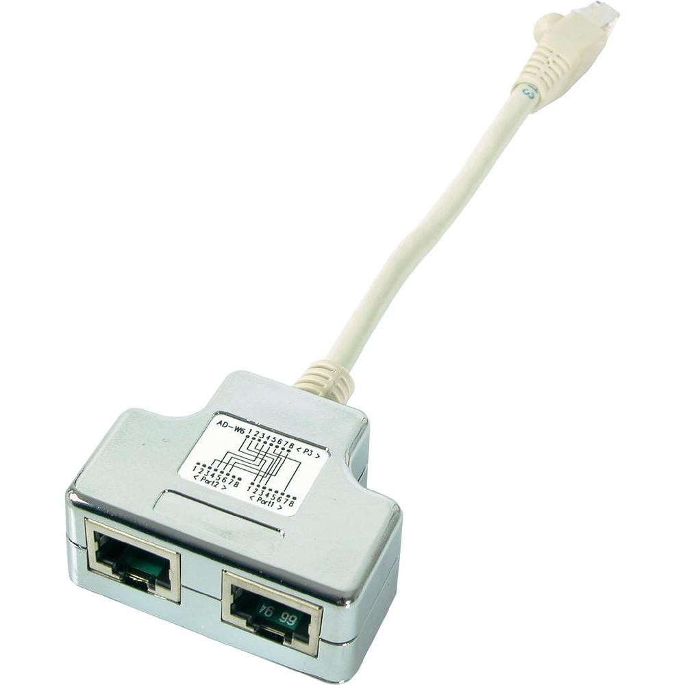 Doubleur de ligne 1 ethernet et 1 téléphone - 0.15m - NPR