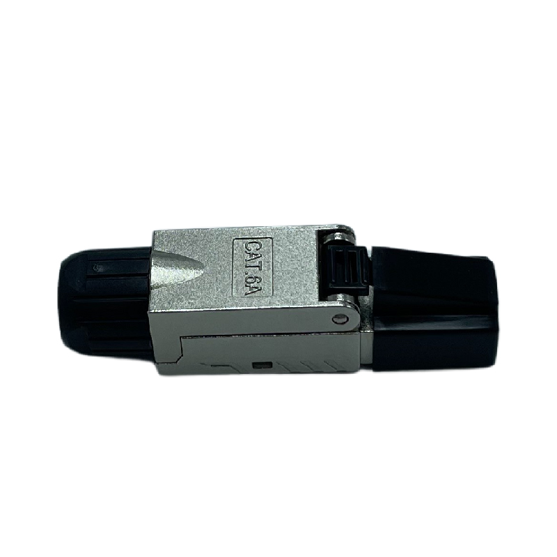 Connecteur C6A RJ45 spécial câble rigide étanche IP20 montage rapide