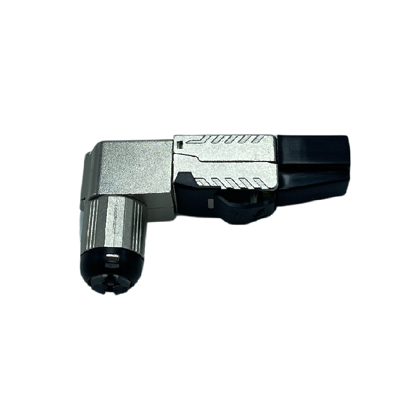 Connecteur C6A RJ45 spécial rigide étanche IP20 coudé 5 positions