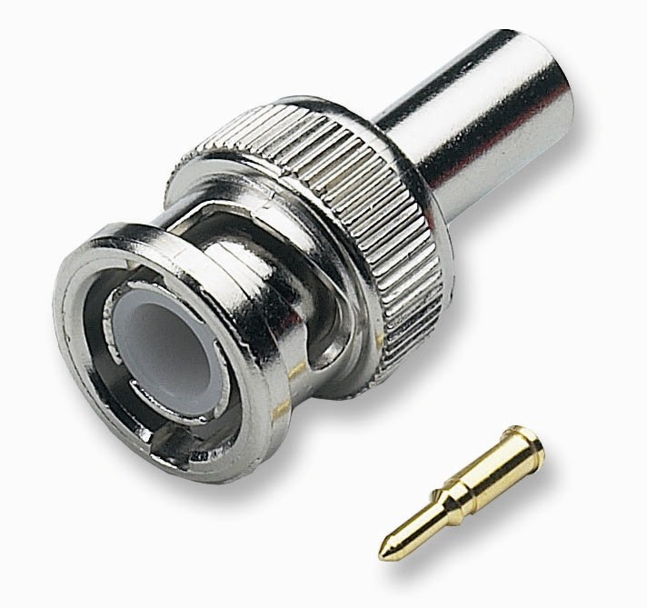 Connecteur BNC à sertir mâle RG58 50Ohms - EOL