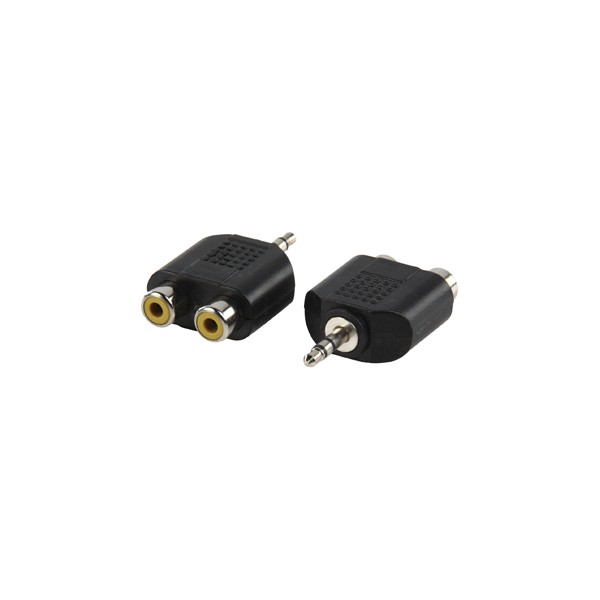 Adaptateur stéréo 2 x RCA F / Jack 3.5m NPR