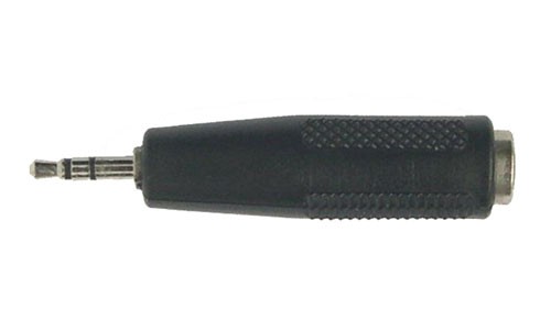 Adaptateur stéréo Jack 6.35 F / Jack 3.5mm M doré - EOL