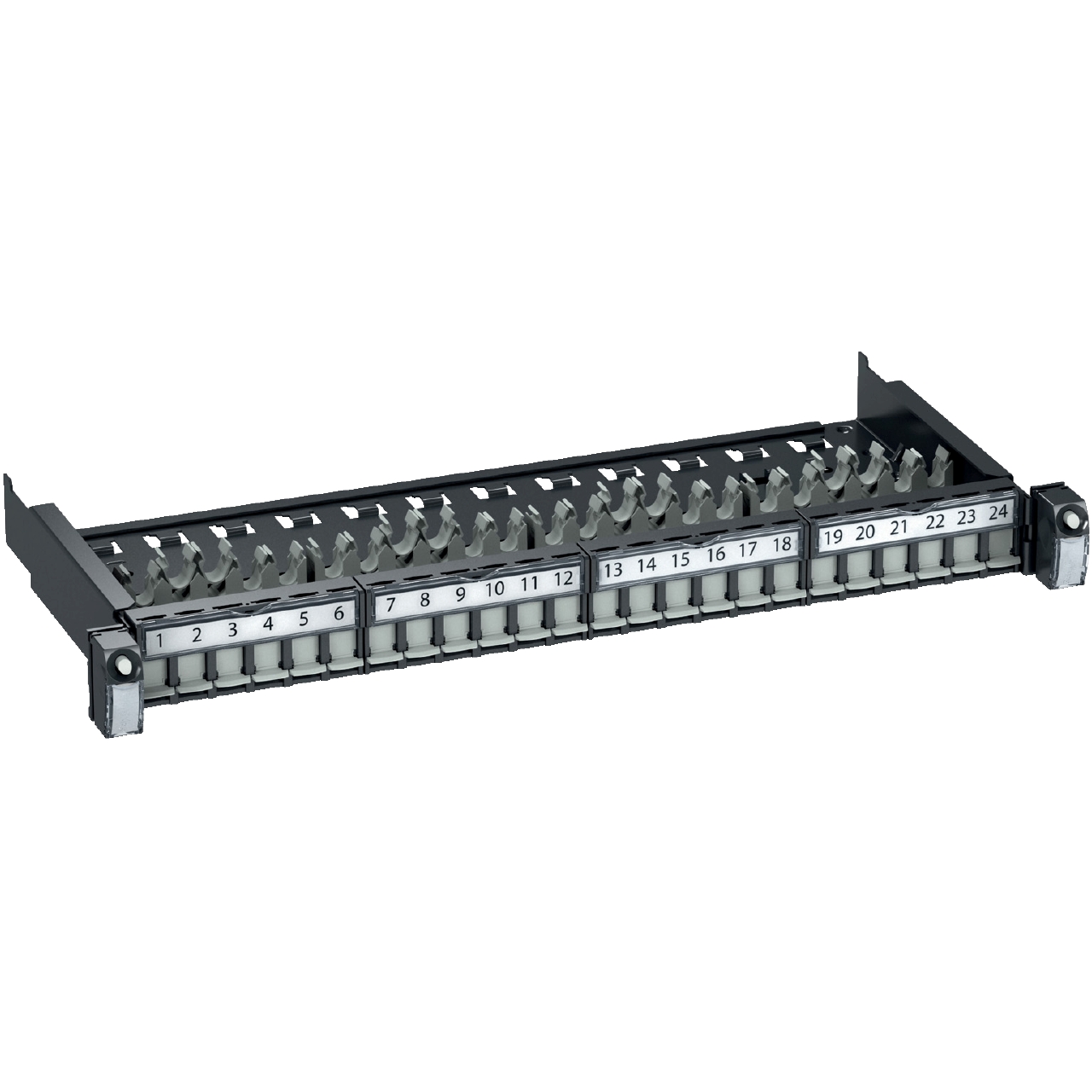 SCHNEIDER - Panneau 1U coulissant - 24 ports STP - non équipé