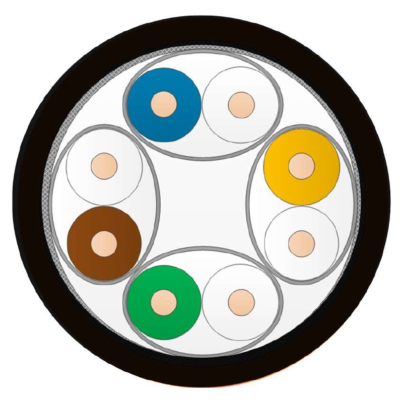 LEVITON - Câble CAT6a S/FTP 4paires LSZH Noir - B2CA - Touret 500m