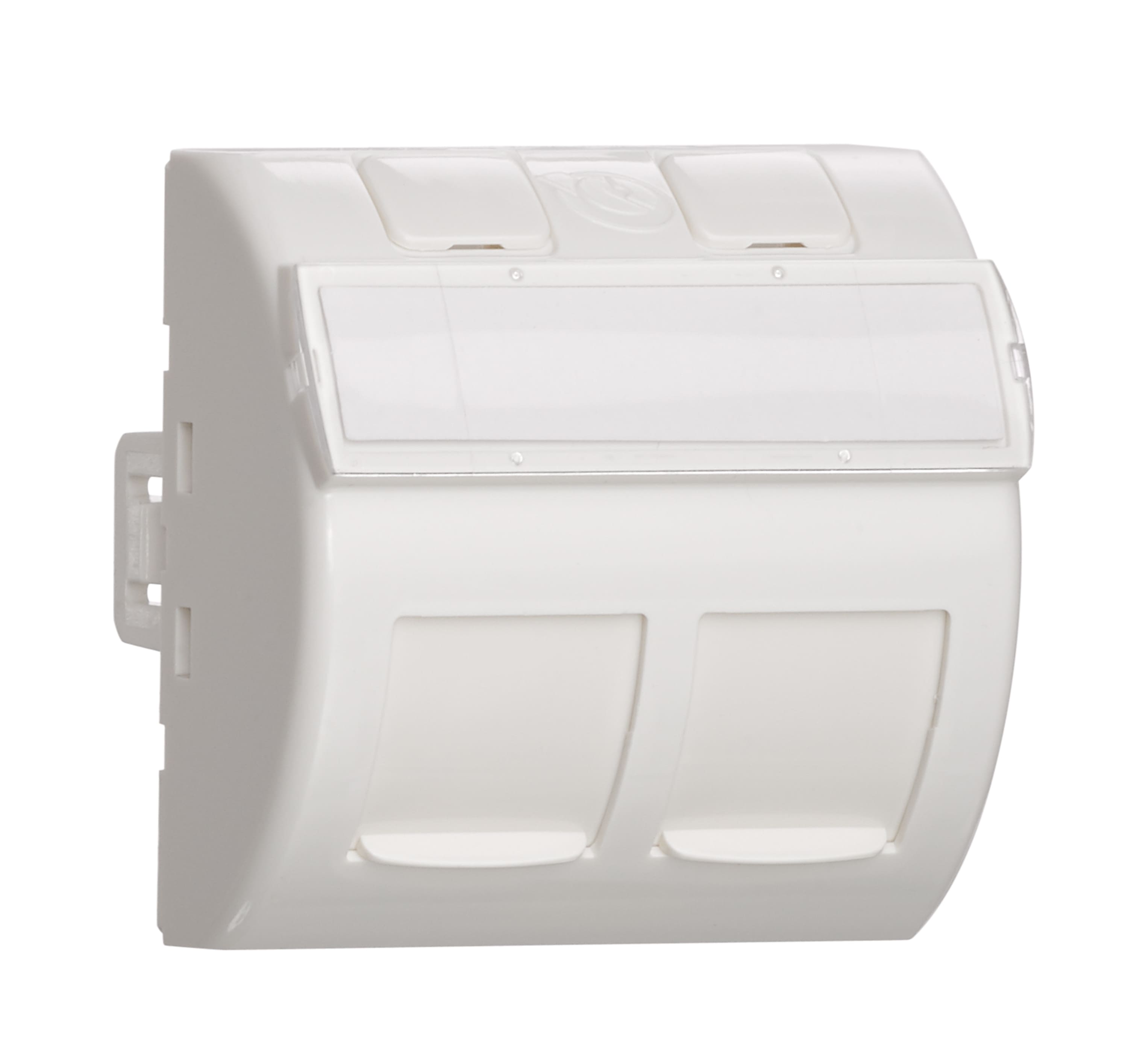 LEVITON - Plastron Incliné Double 45X45 avec volets