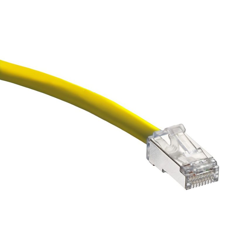 LEVITON - Cordon Cat6a S/FTP LSZH - Jaune - 2m