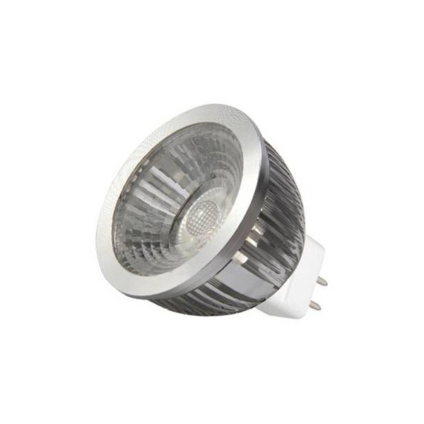 Lampe LED PROLAMP - COB 5W - Gu5.3 - 6000°K - 38° - Corps Alu