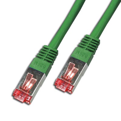 Cordon Cat 6 SSTP Vert LSOH - 15m - NPR