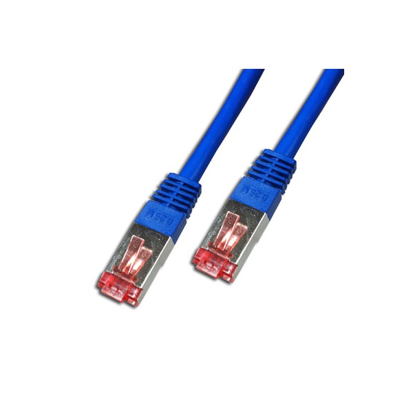Cordon Cat 6 SSTP Bleu LSOH - 15m