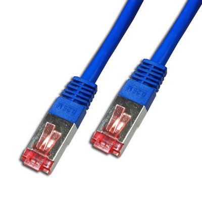 Cordon Cat 6a SSTP Bleu LSOH - 3 m - EOL