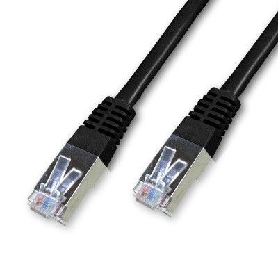 Cordon Cat 5e FTP Noir - 0,25 m - EOL