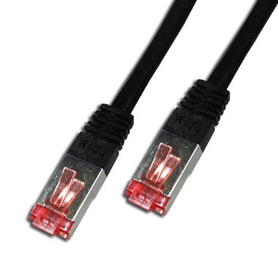 Cordon Cat 6 SSTP Noir LSOH - 2m
