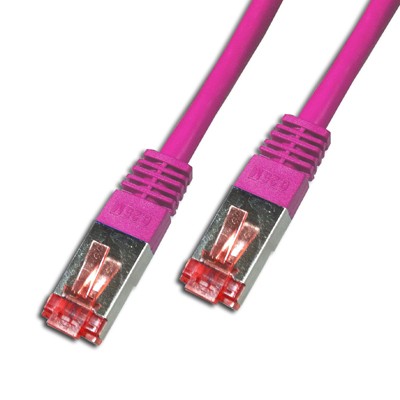 Cordon Cat 6 SSTP Rose LSOH - 1m