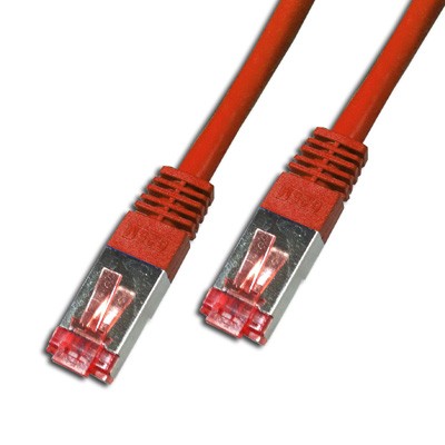 Cordon Cat 6a SSTP Rouge LSOH - 1,5 m - EOL