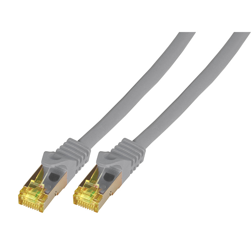 Cordon RJ45 C7 SFTP 4P Gris manchons gris - 15m - NPR
