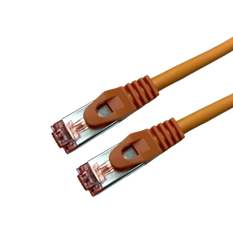 Cat 6a SSTP LSOH ORANGE Snagless avec fiche de test - 0.30m - NPR