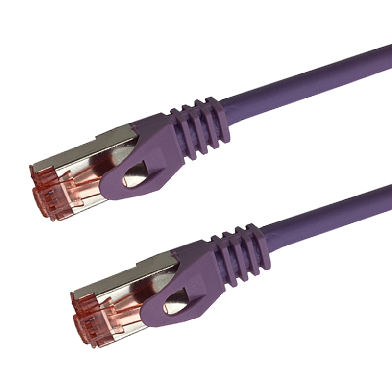 Cat 6a SSTP LSOH VIOLET Snagless avec fiche de test – 40m