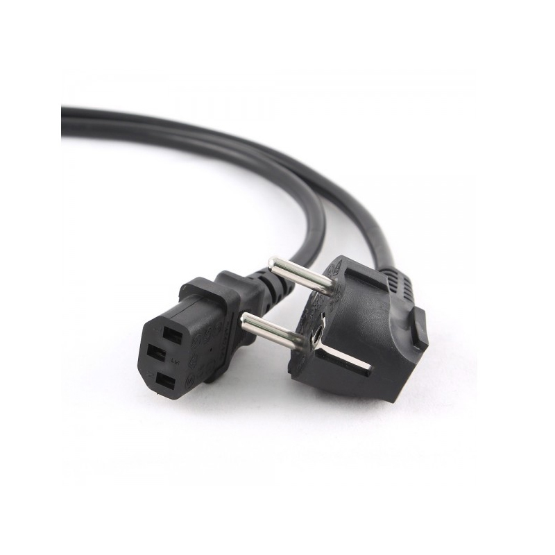 Cordon secteur 2P+T coudé / C13 droit - 10m