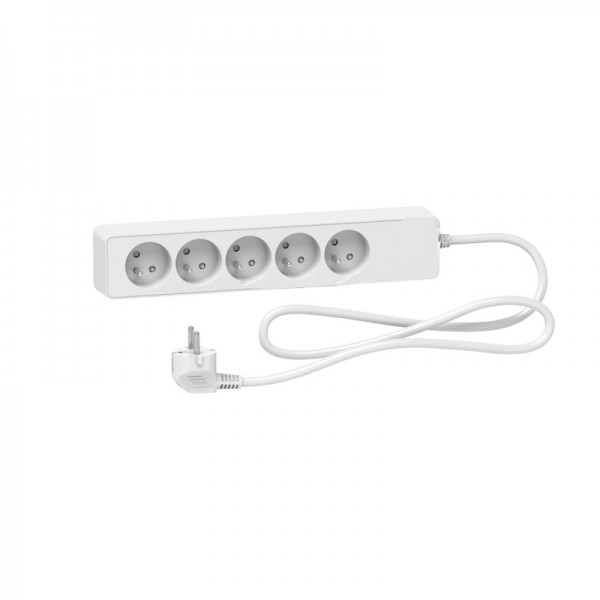 UPTEC - Multiprise 2P+T 5 prises - 1.5m