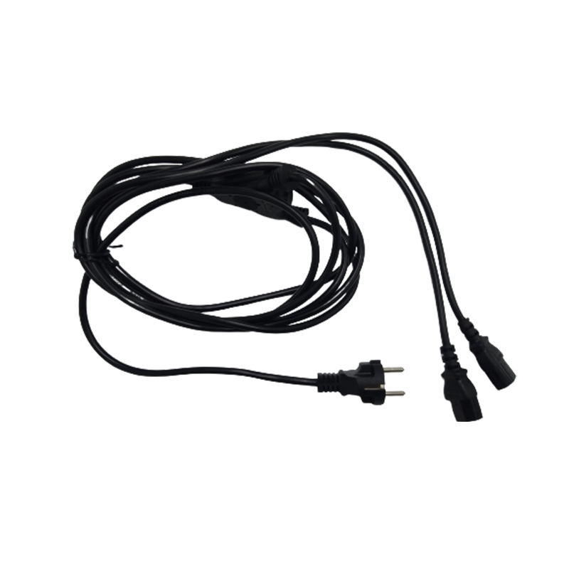 Cordon secteur 2P+T Droit - Y - C13 - 3m -NPR