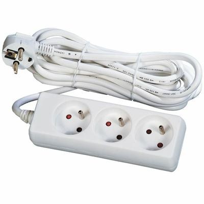 UPTEC - Multiprise 2P+T 3 prises - 4m