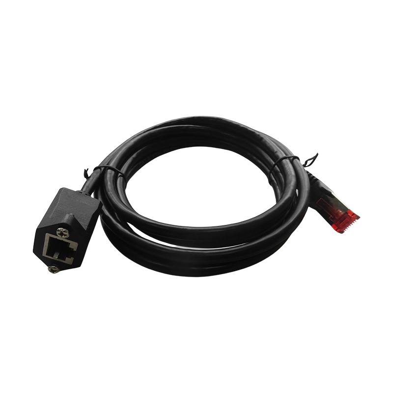 Rallonge réseau RJ45 C6 FTP - M/F - Noir - 2m - NPR