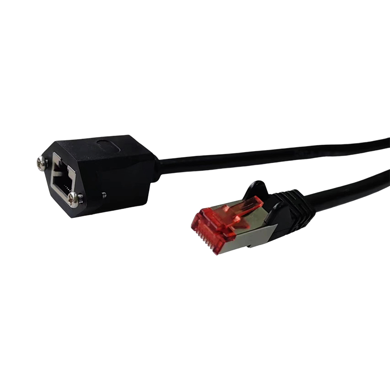 Rallonge réseau RJ45 C6 FTP - M/F - Noir - 10m - NPR