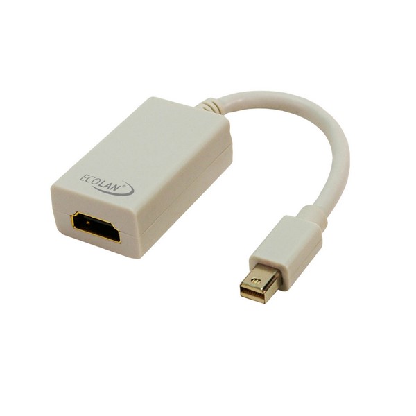 Adaptateur Mini DisplayPort 1.2 M vers HDMI 1.4 F 4Kx2K@30Hz - 0.20m