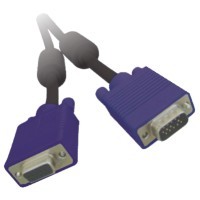 Cordon SVGA avec ferrites M / F - 25 m
